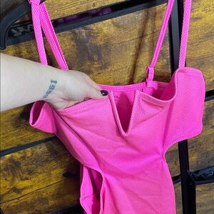 Aerie Hot Pink One Piece Swimsuit